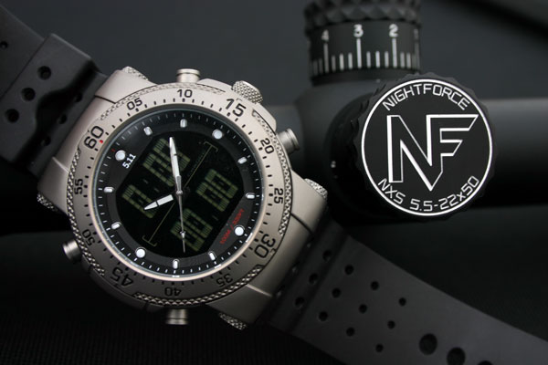 Часы снайперские с баллистическим калькулятором 5.11 HRT Titanium watch