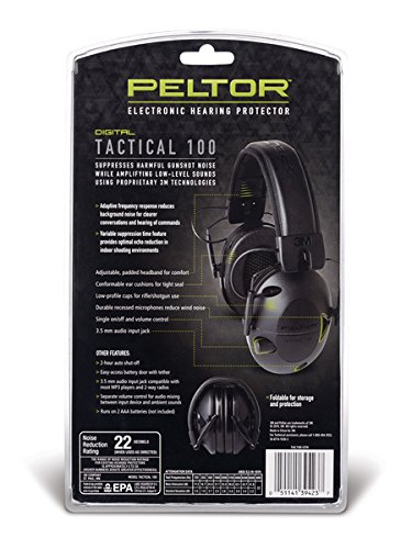 Наушники стрелковые активные Peltor Tactical 100 Electronic Hearing Protector (TAC100)