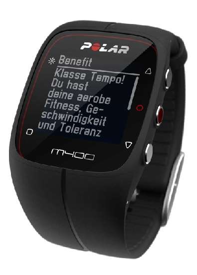 Спортивные часы Polar M400 HR black для Apple и Android устройств