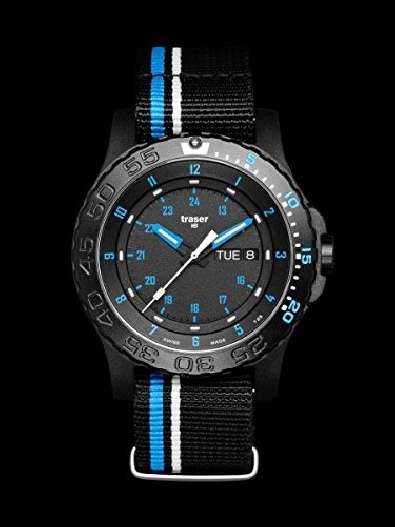 Часы тактические TRASER H3 105545 Blue Infinity NATO strap