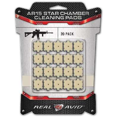 Войлочные звёздочки REAL AVID для чистки патронника AR15 (20 шт.)
